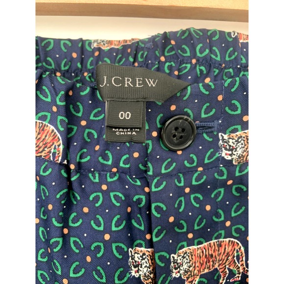 J Crew Tiger Print Silk Easy Pants - Picture 7 of 7